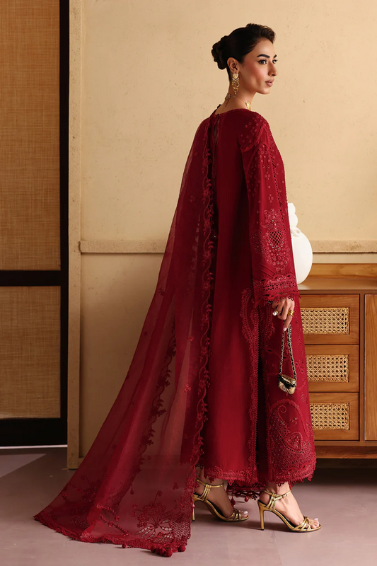 Qalamkar Luxury Lawn Collection Unstitched Embroidered LP-05 NIRA