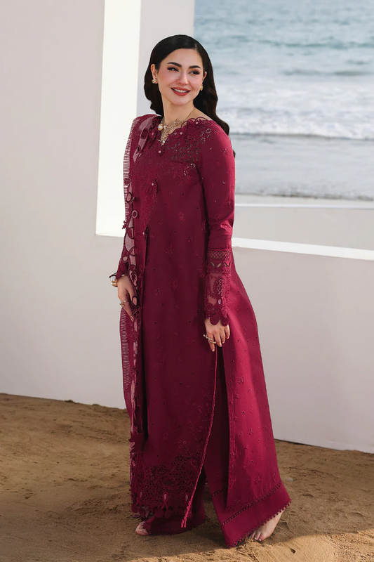 Qalamkar Luxury Lawn Unstitched Embroidered Collection NELAM