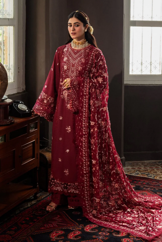 Kahf Premium Embroidered Unstitched Lawn Collection Roselith
