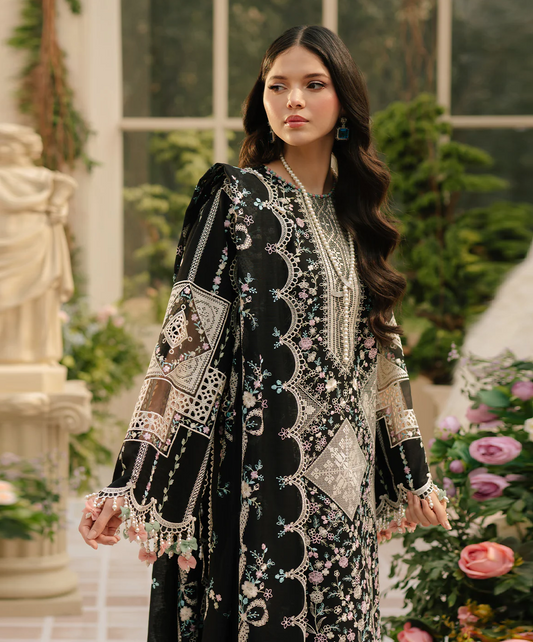 Bin Ilyas Fareesa Luxury Lawn Embroidered 3 Pc Unstithced Collection 103 B