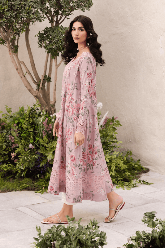 Dahlia by Iznik Embroidered Lawn Suits Unstitched 3 Piece DL-09 Whisper - Summer Collection