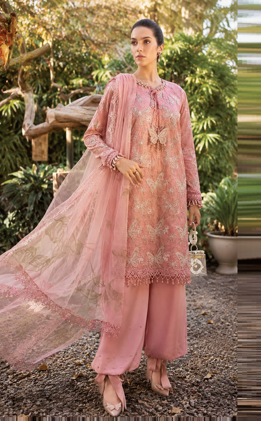 Maria B Luxury Embroidered Lawn 3Pc Unstitched Suit PA-118