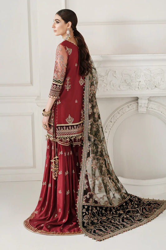 BAROQUE Chantelle Unstitched Embroidered Net 3 Pc Suit CH10-07