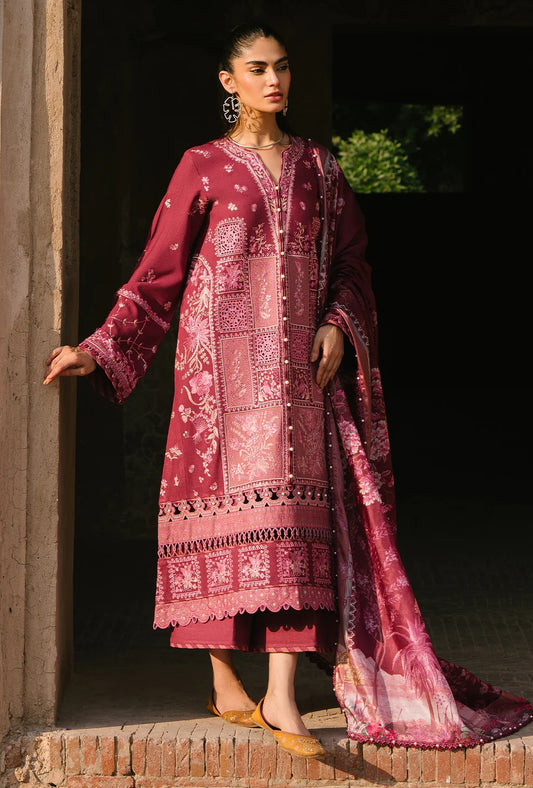 Bin Ilyas - 153 B - Luxury Lawn Embroidered 3 Piece Unstitched
