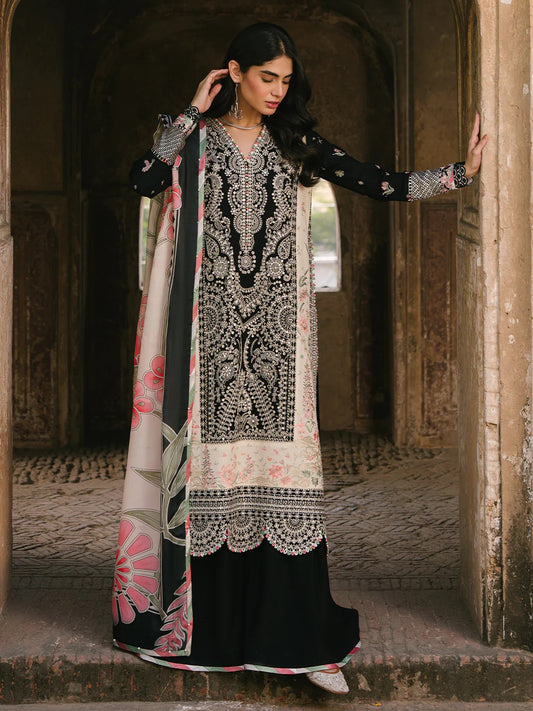 Bin Ilyas Luxury Lawn Embroidered Unstitched Suits 3 Piece 156 B