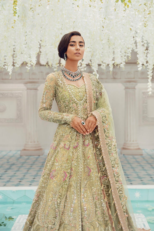 Suffuse Bridal Luxury Net Embroidered Unstitched 3 Piece - IRIDA