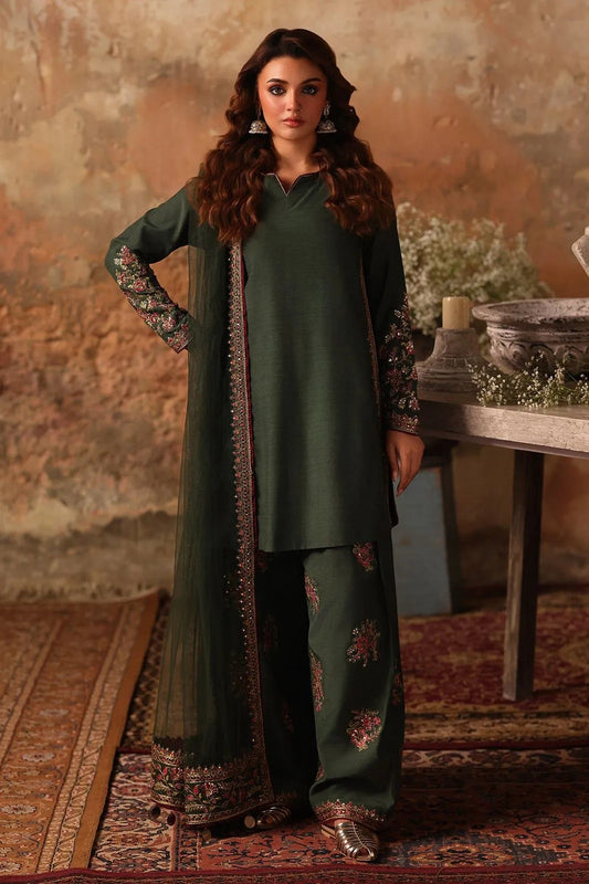 Charizma - Luxury Silk Embroidered Unstitched 3 Piece - CMA-5-079