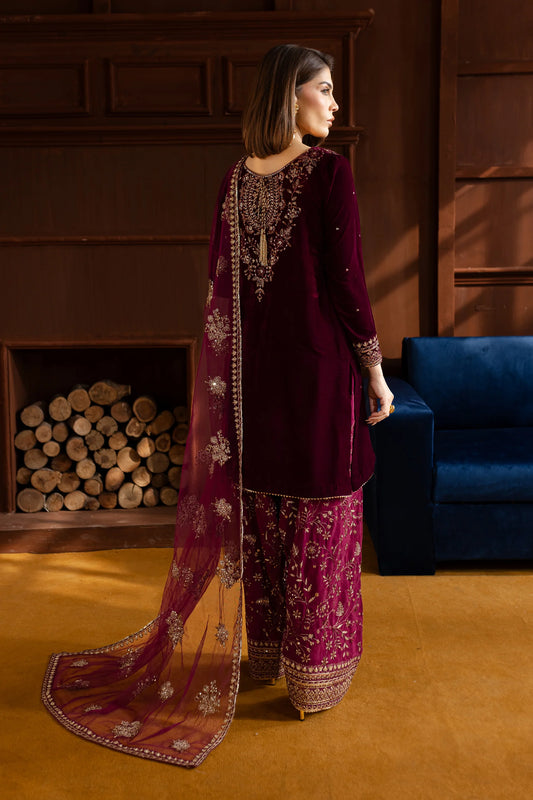 Batik Luxury Velvet Collection 3 Pc Unstitched Amar Velvet Luxe