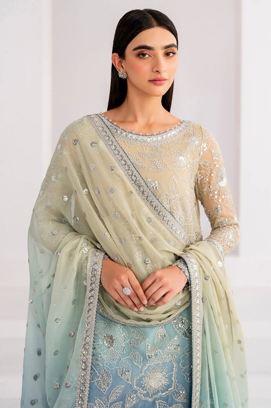 Jazmin Luxury Chiffon Embroidered 3 Piece Unstitched - UC-3052
