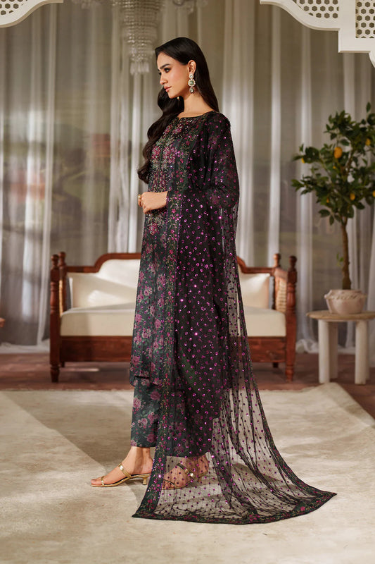 Iznik Luxury Printed & Embroidered 3 Pc Unstitched Lawn Suit UE-537