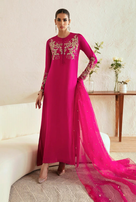Kanwal Malik Luxury Raw Silk Unstitched 3 Piece - Myra