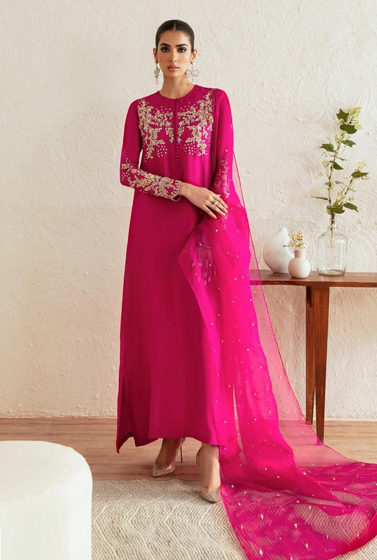 Kanwal Malik Luxury Raw Silk Unstitched 3 Piece - Myra