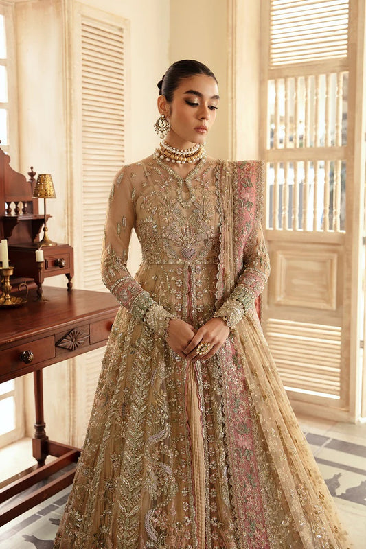 Soraya Luxury Net Embroidered Unstitched 3 Piece - Irina