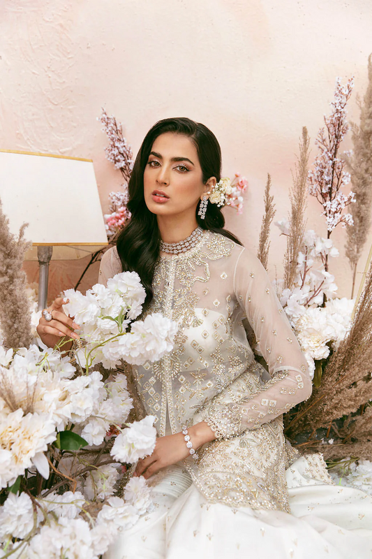 Soraya Wedding Festive Organza Embroidered Collection OPALINE