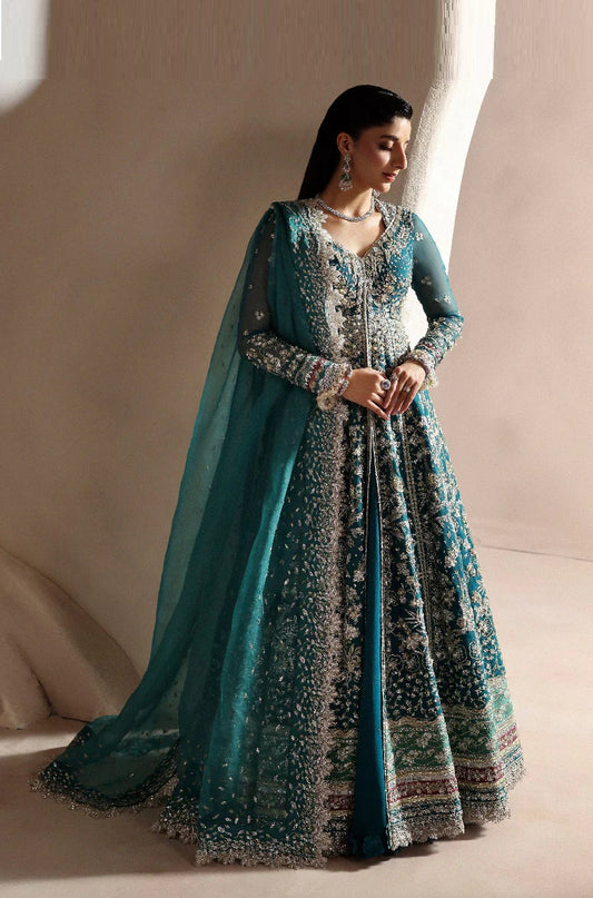 Republic Womenswear Luxury Organza Embroidered 3 Pc Unstitched Suit Maxi-J1255