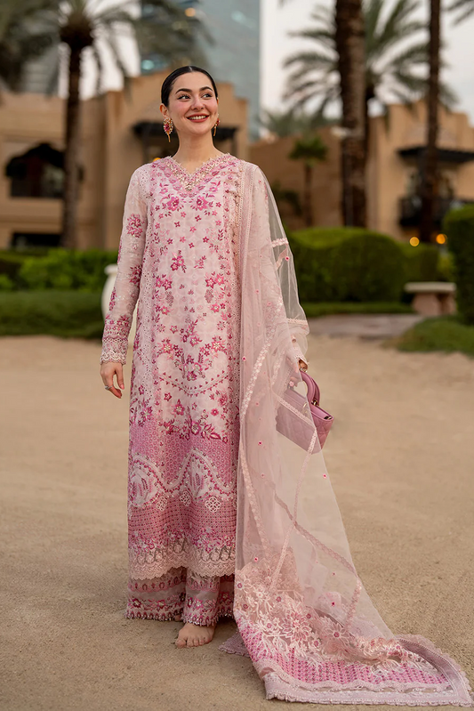Faiza Saqlain Luxury Lawn Unstitched Embroidered Suit LAMIJA 318