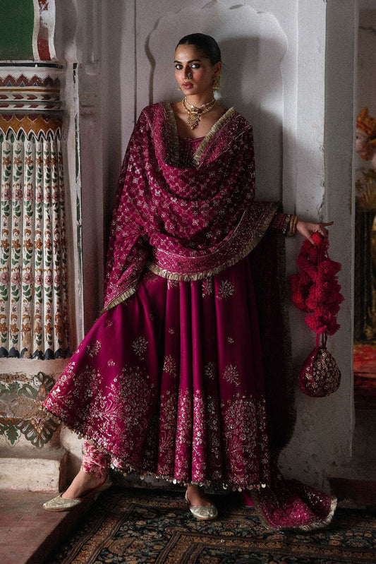 Hussain Rehar - Luxury Raw Silk Embroidered Unstitched 3 Piece - Gulpanra