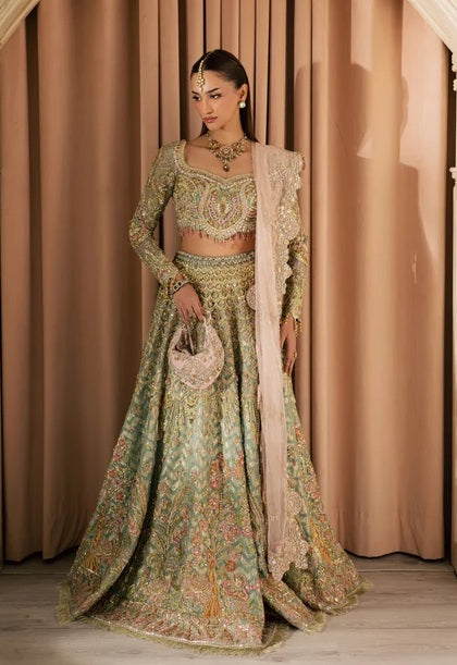 Mysie By Tahira - Kashaf Luxury Net Embroidered 3Pc Unstitched Suit PA-283