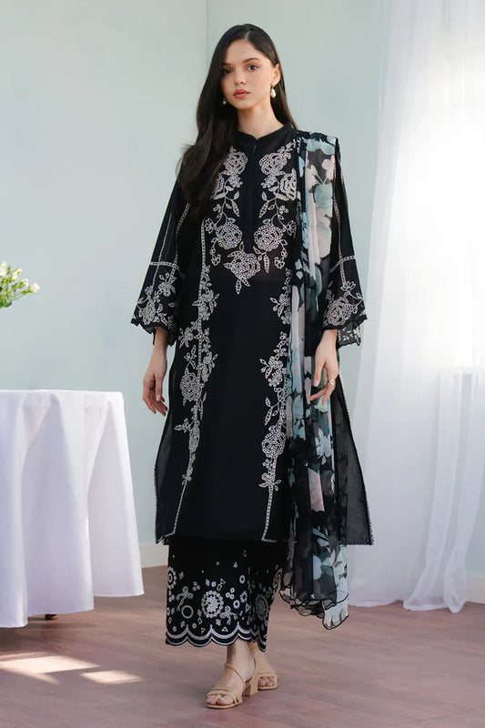 Coco by Zara Shahjahan Embroidered Luxury Lawn Unstitched 3Pc Suit-Eclat-7B