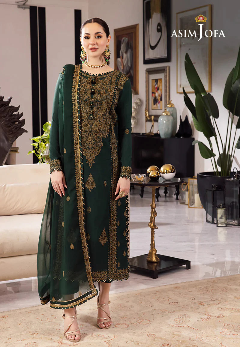 Asim Jofa Rang e Noor 23 AJRN-18 Chiffon Embroidered 3 Pieces Unstitched