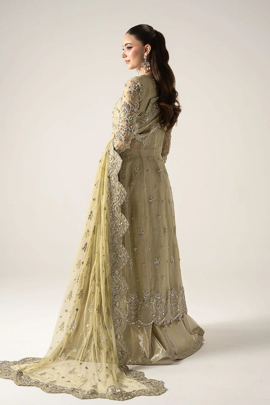 Mari B Luxury Embroidered Organza Unstitched 3Pc Suit Serelia
