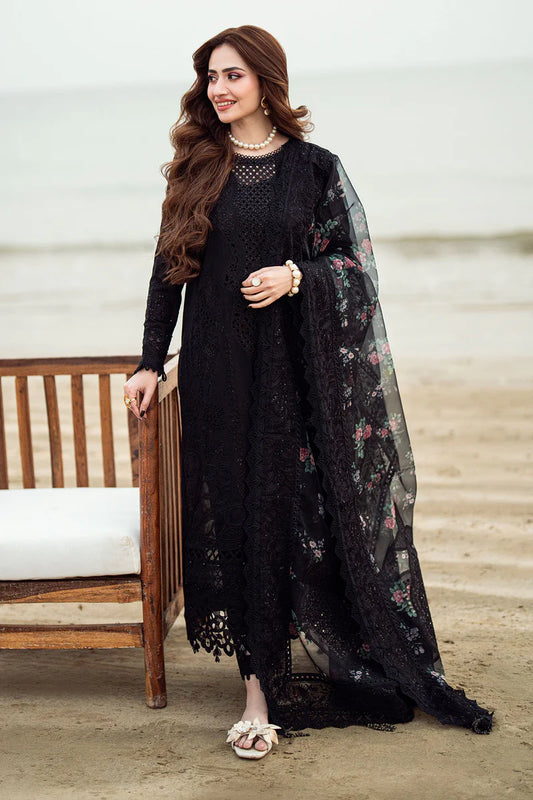 Nureh Chikankari Luxury Lawn Suits Unstitched 4 Piece NE-151 - Summer Collection