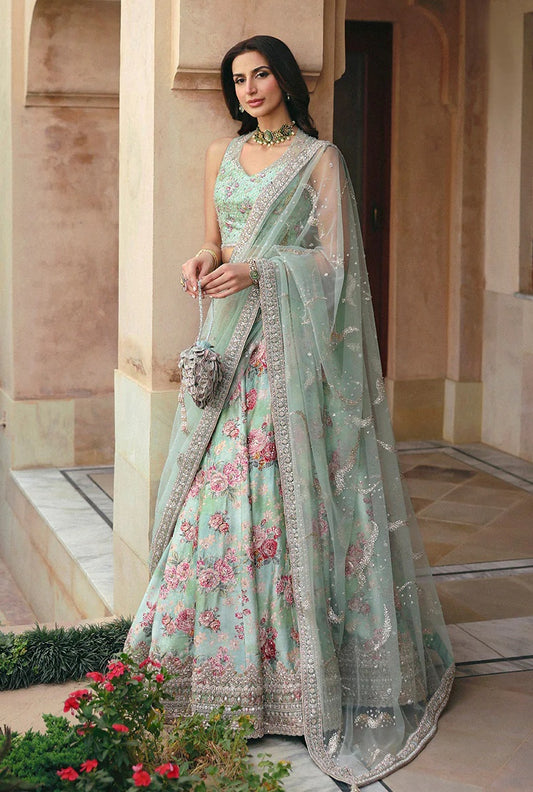 Faiza Saqlain - Luxury Silk Embroidered Unstitched 3 Piece - Rosabelle