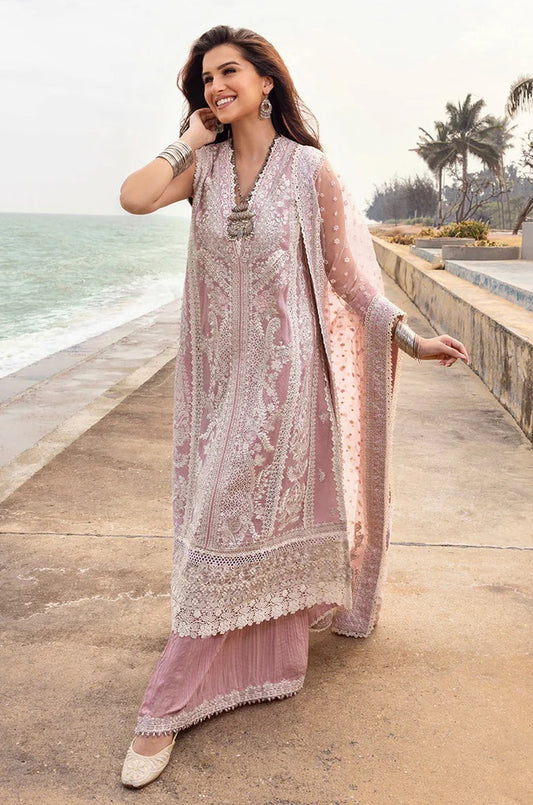 Faiza Saqlain - Luxury Lawn Embroidered 3 Piece Unstitched - Amaryllis