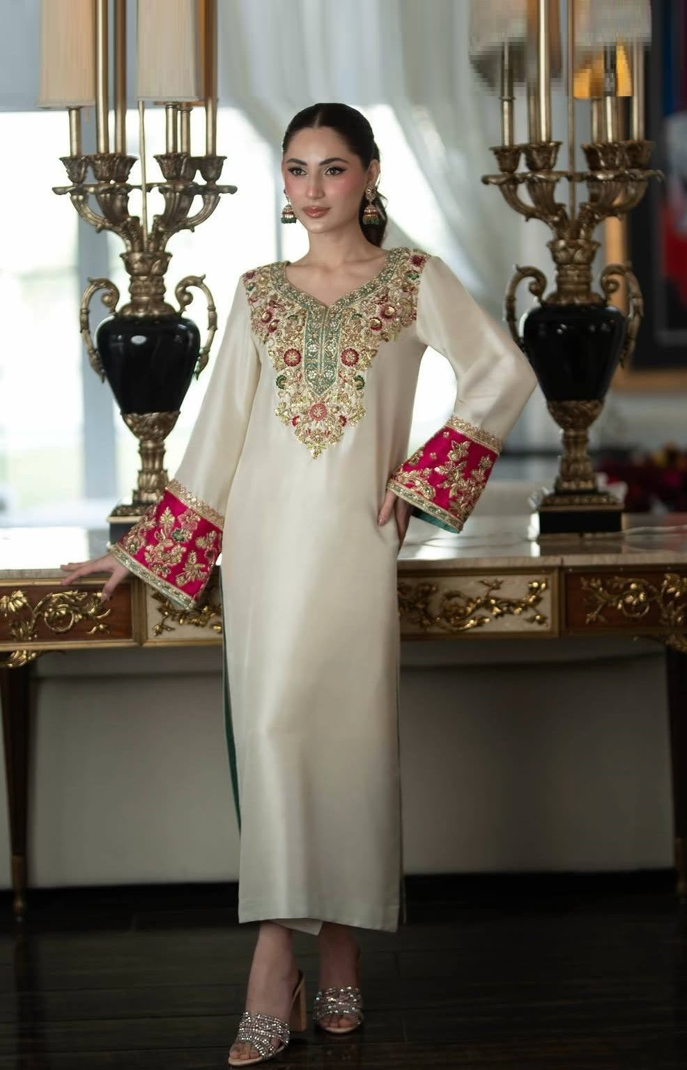 raw silk dresses online in pakistan Raw Silk Embroidered Dresses, Ramsha Dresses Online in Pakistan