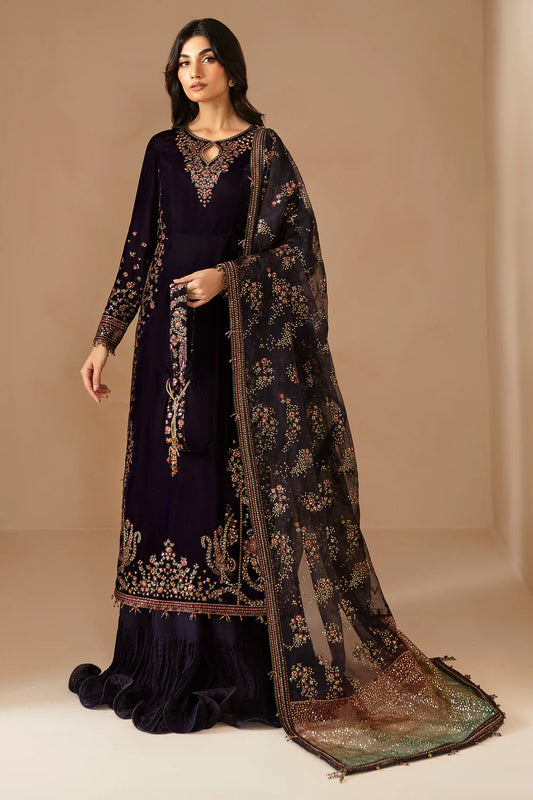 Jazmin Luxury Velvet Formals Unstitched 3 Pc VF-2027