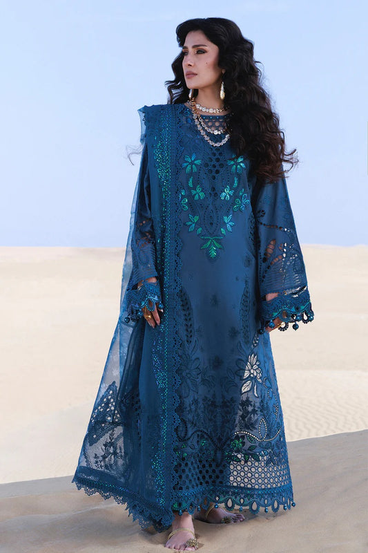 Nureh - Luxury Lawn Embroidered Unstitched 3 Piece - Kaia NE-229