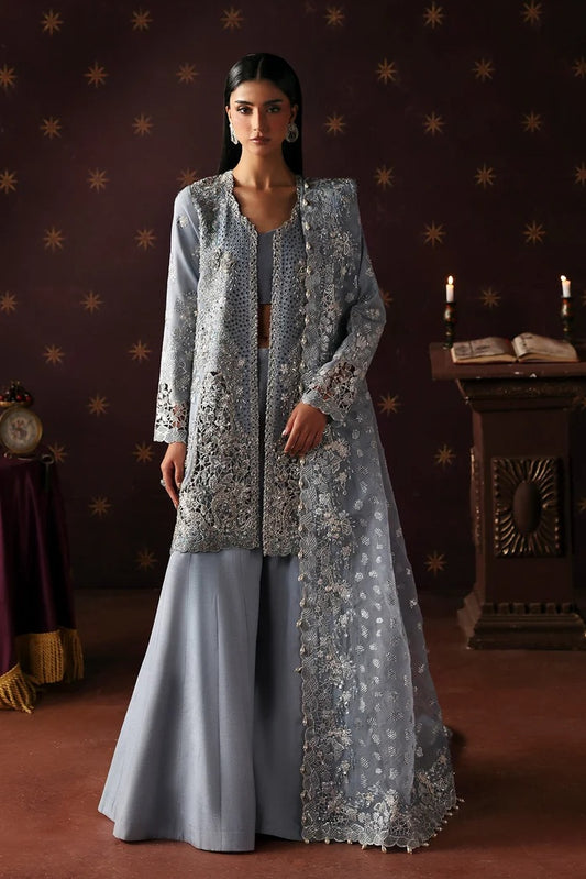 Afrozeh Magician Luxury Organza Embroidered 3Pc Unstitched Suit PA-227