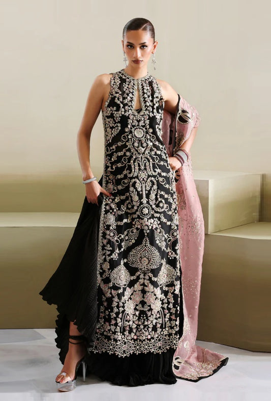 Soraya Luxury Raw Silk Embroidered 3 Pc Unstitched Suit-Myrren