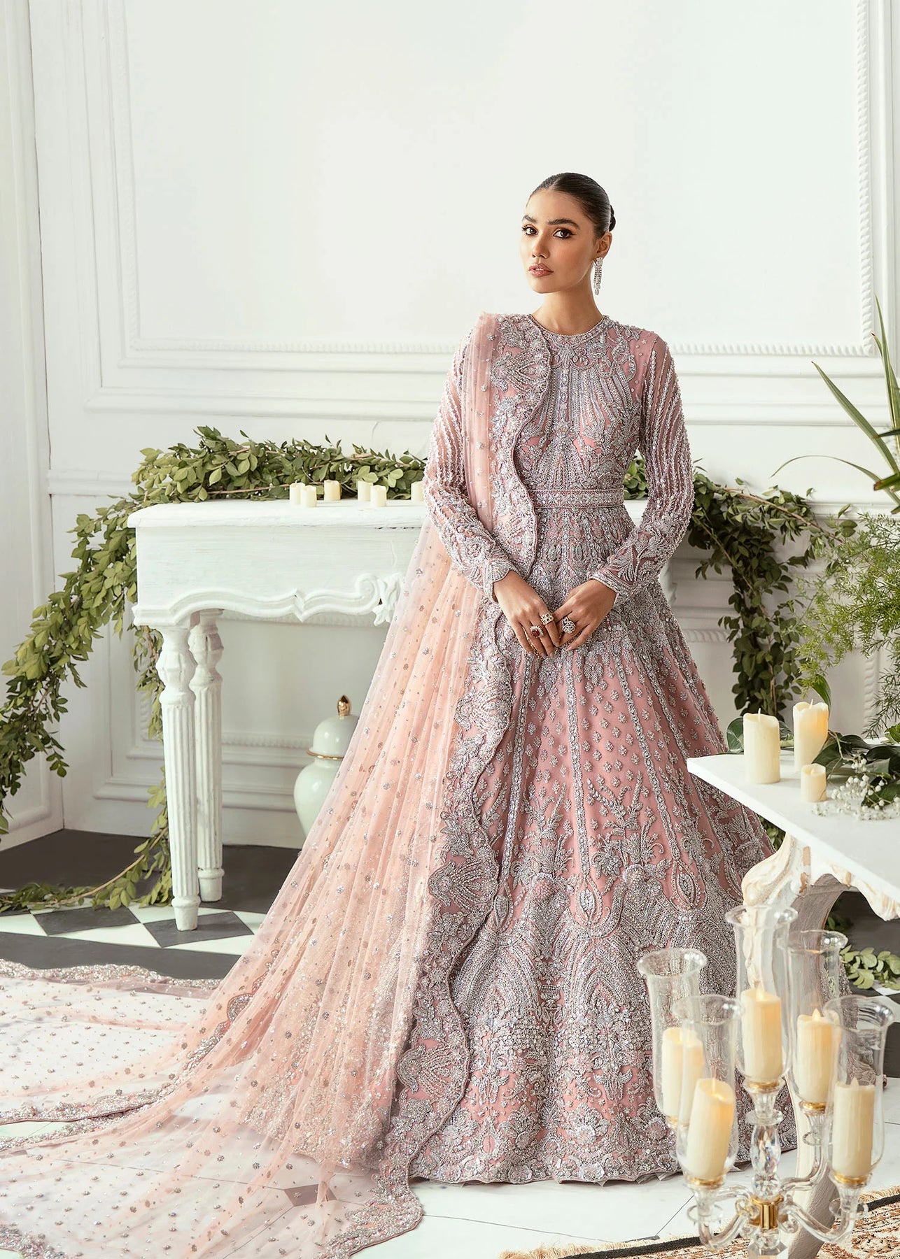 Akbar Aslam Exclusive Luxury Wedding Festive Unstitched Maxi Hyacinth [ ONE WEEK FOR DELIVERY ]