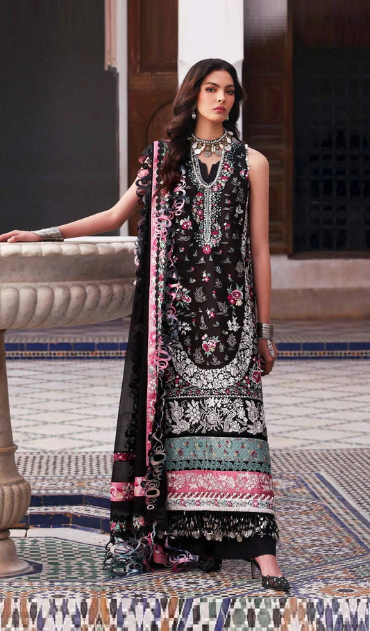 Republic WomensWear Reine Luxury Embroidered Lawn 3Pc Unstitched Suit D-3B Elia