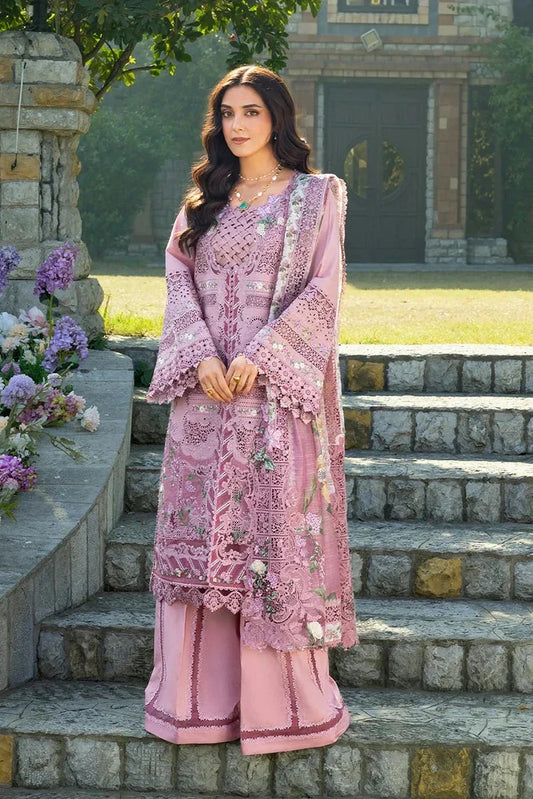 Elaf Luxury Embroidered Lawn 3Pc Unstitched Suit ELY-09 ROSEE