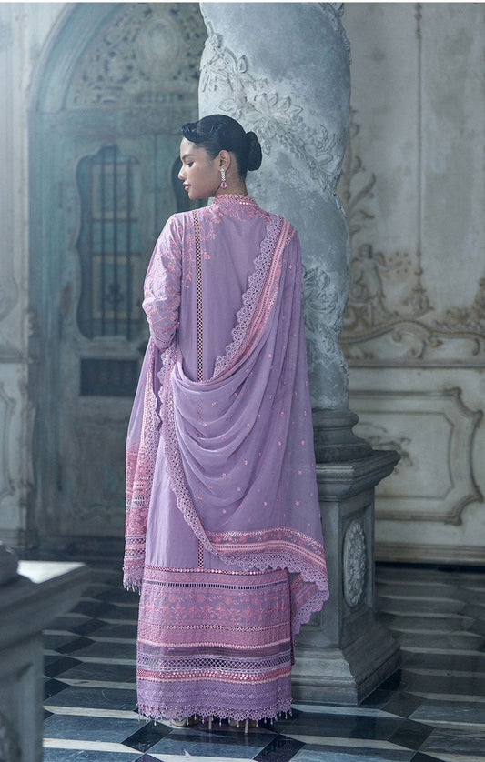 Sobia Nazir Luxury Embroidered Lawn Unstitched 3Pc Suit LEE26-2A