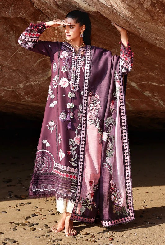 Saira Shakira - NOOR-2-A - Lawn Embroidered Unstitched 3 Piece