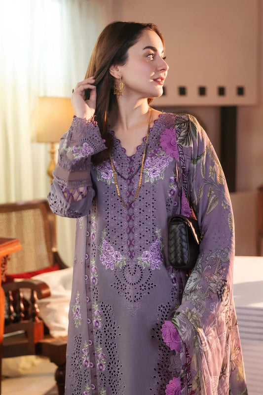 Jade Premium 3 Piece Unstitched Lawn Embroidered Ombre 2025 Galore