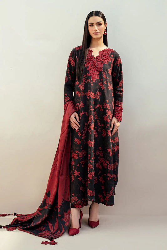 Baroque Luxury Lawn Embroidered 3 Pc Unstitched Collection UF-4010
