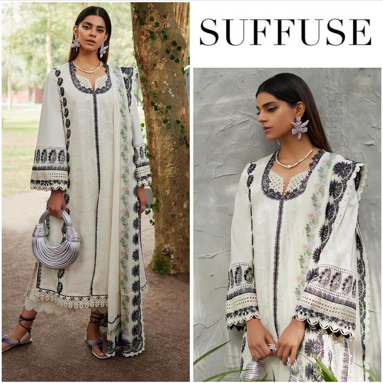 Suffuse Luxury Lawn Collection 3 Pc Unstitched EC -111