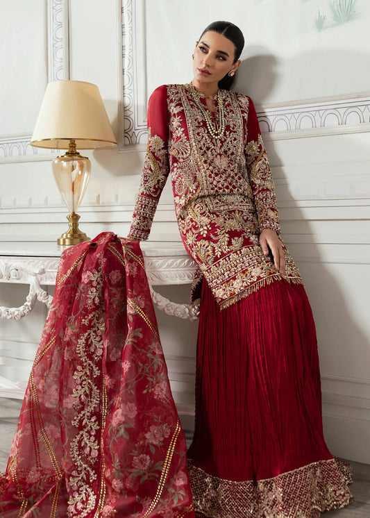 Crimson X Saira Shakira Embroidered Organza Suit 3 Piece Artisan Story