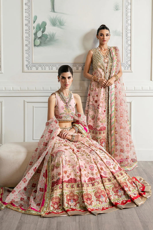 Crimson Luxury Raw Silk 3 Piece Unstitched Crystal Chinoiserie