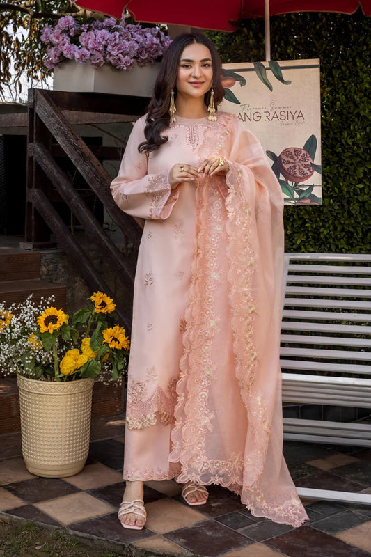 Rang Rasiya - Eshal - Luxury Lawn Embroidered Unstitched 3 Piece