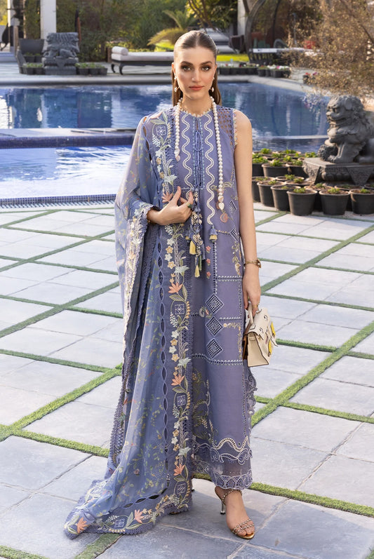 Crimson - Floral Serenity - Lawn Embroidered Unstitched 3 Piece