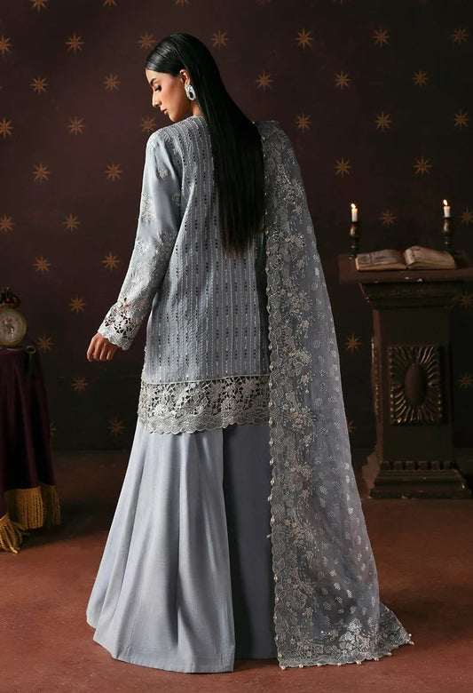 Afrozeh Magician Luxury Organza Embroidered 3Pc Unstitched Suit PA-227