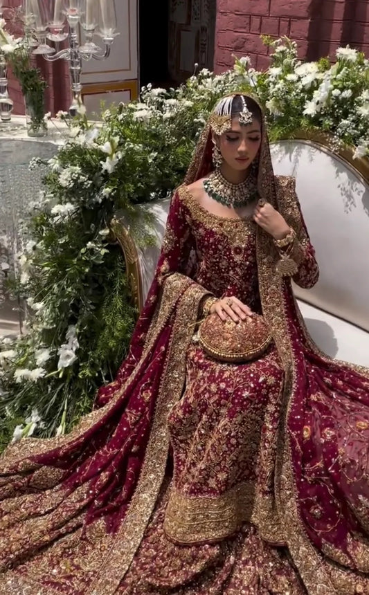 Haris Shakeel Luxury Raw Silk Embroidered 3 PC Unstitched ISHQ-HS