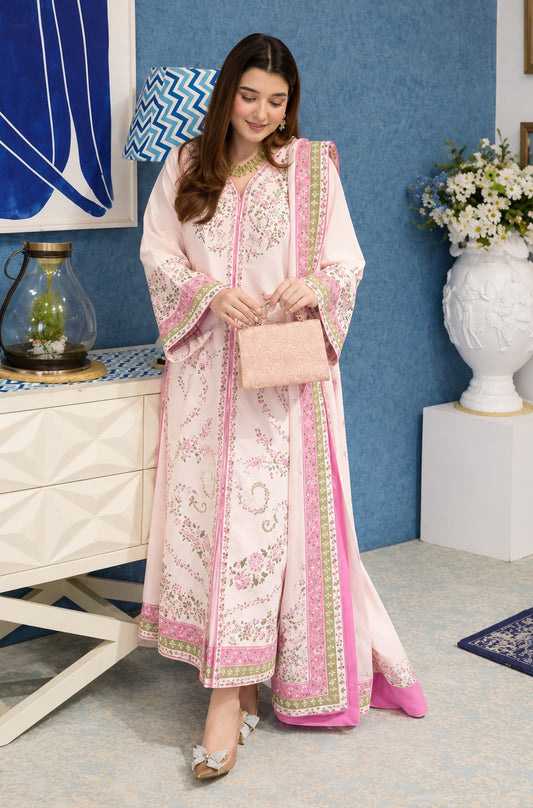 Aneelas FC-32 Luxury Silk Embroidered 3Pc Unstitched Suit PA-257