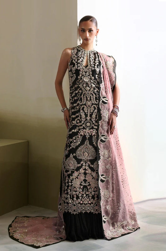 Soraya Luxury Raw Silk Embroidered 3 Pc Unstitched Suit-Myrren