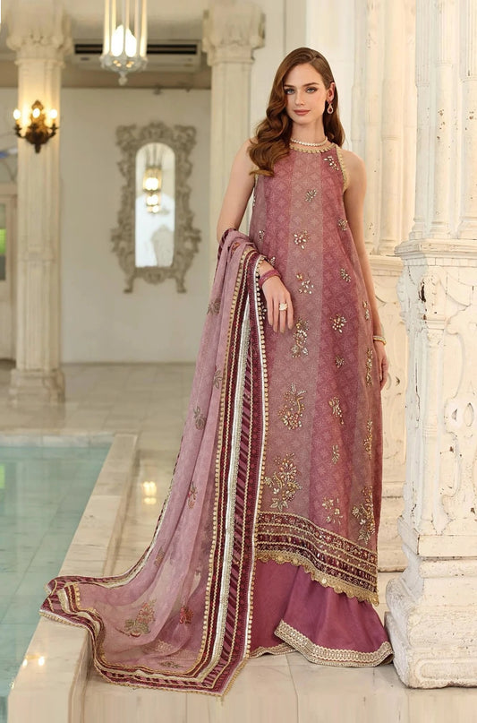 Noor By Saadia Asad-Cotton Net Embroidered Unstitched 3PC Suit